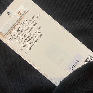 lululemon athletica Black Hold Tight Tank